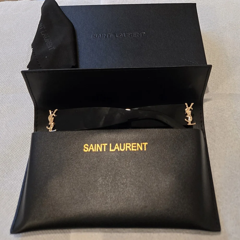 YSL Saint Laurent Eyewear Womens Cat Eye RX Glasses Full Inclusion 53:20:145MM